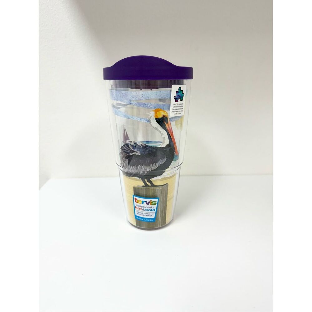 Tervis 24 oz Double Wall Tumbler Pelican Two Can Art Patti Gay 1168998